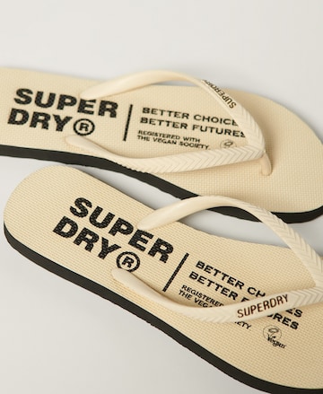 Tongs Superdry en beige