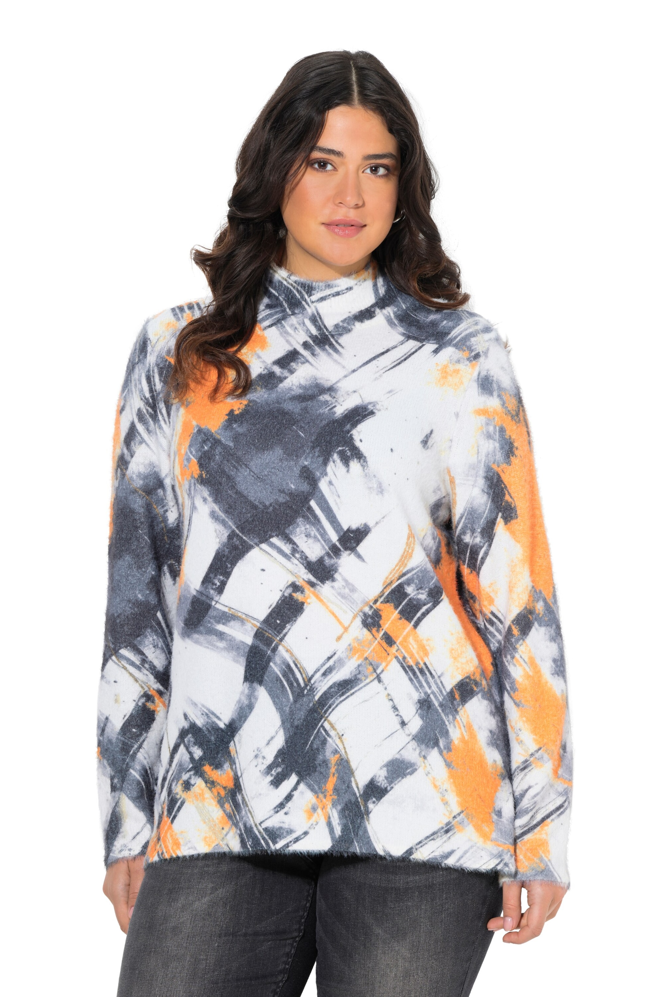 Ulla Popken Pullover in Weiß: Vorderseite