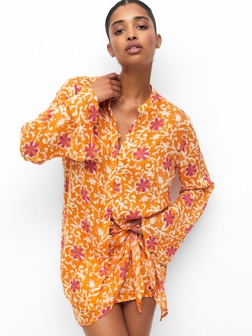 Pull&Bear Blouse in Oranje: voorkant