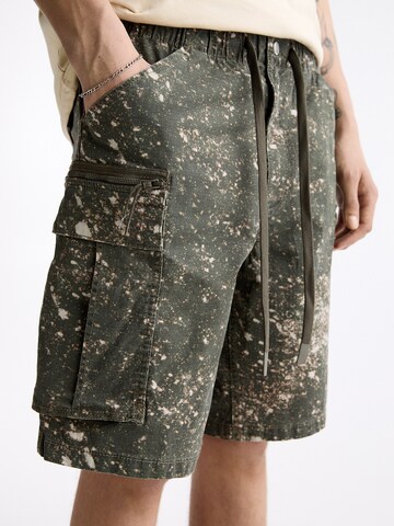 Pull&Bear Loosefit Cargobroek in Groen