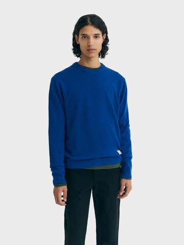 Thinking MU Pullover 'Lucien' in Blau: Vorderseite