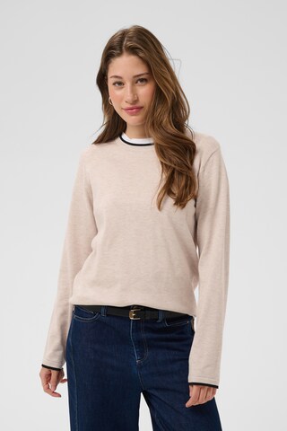 SAINT TROPEZ Trui 'Mila' in Beige: voorkant