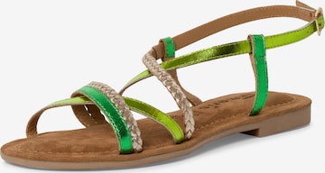 TAMARIS Strap Sandals in Green: front