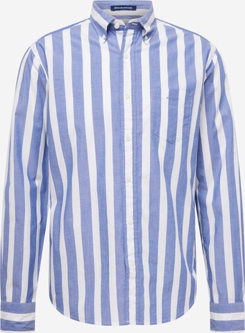 Coupe regular Chemise GANT en bleu : devant