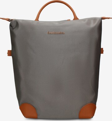 Zaino 'Zaino Novara Elite Gianmarco Venturi - Pelle Vegana 100% PU' di GianMarco Venturi in grigio: frontale