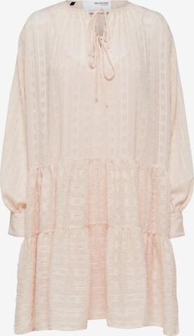 Robe Selected Femme Petite en rose : devant