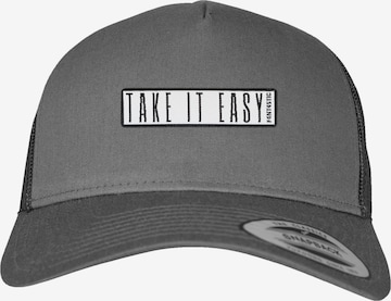 Casquette 'Take It Easy' F4NT4STIC en gris : devant