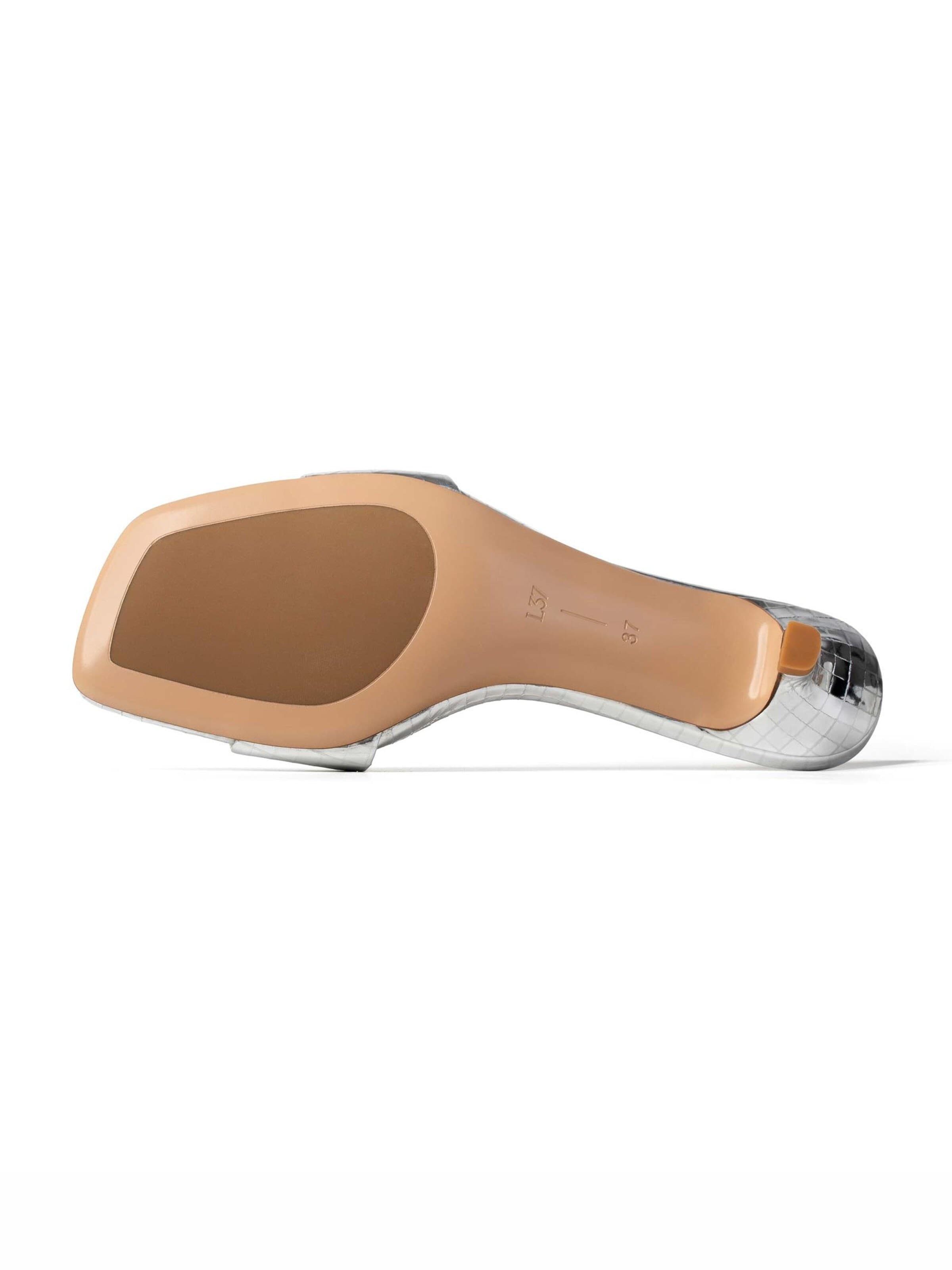 Zoccoletto 'DRESSED IN SUMMER AIR' di L37 HANDMADE SHOES in argento