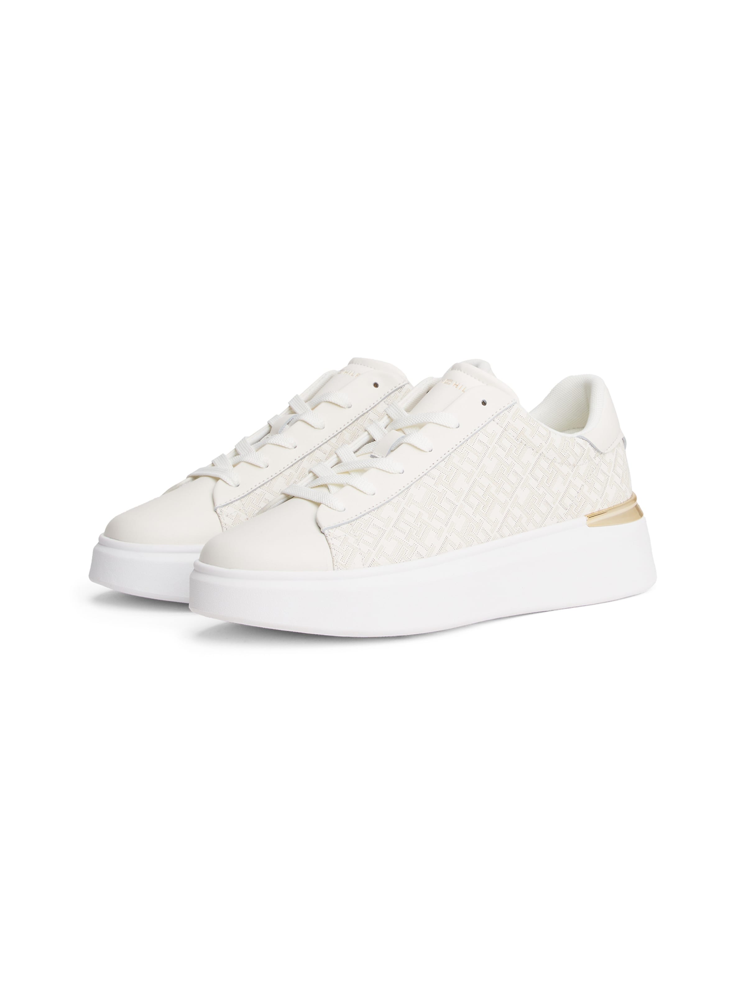 TOMMY HILFIGER Nizke superge | bela barva