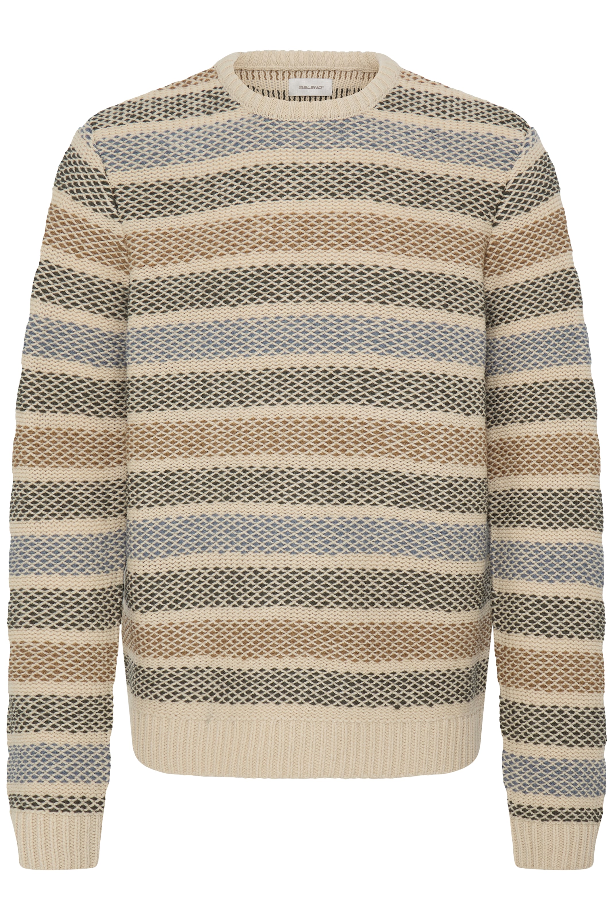 BLEND Sweter 'BHBRYDE' w kolorze szary: przód