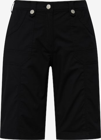 Ulla Popken Regular Pants in Black: front