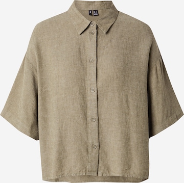 Chemisier 'VMLinn' VERO MODA en vert : devant
