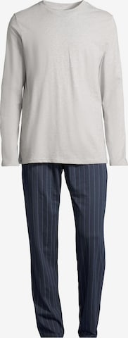 SCHIESSER Pyjama lang 'Night & Home' in Blau: Vorderseite