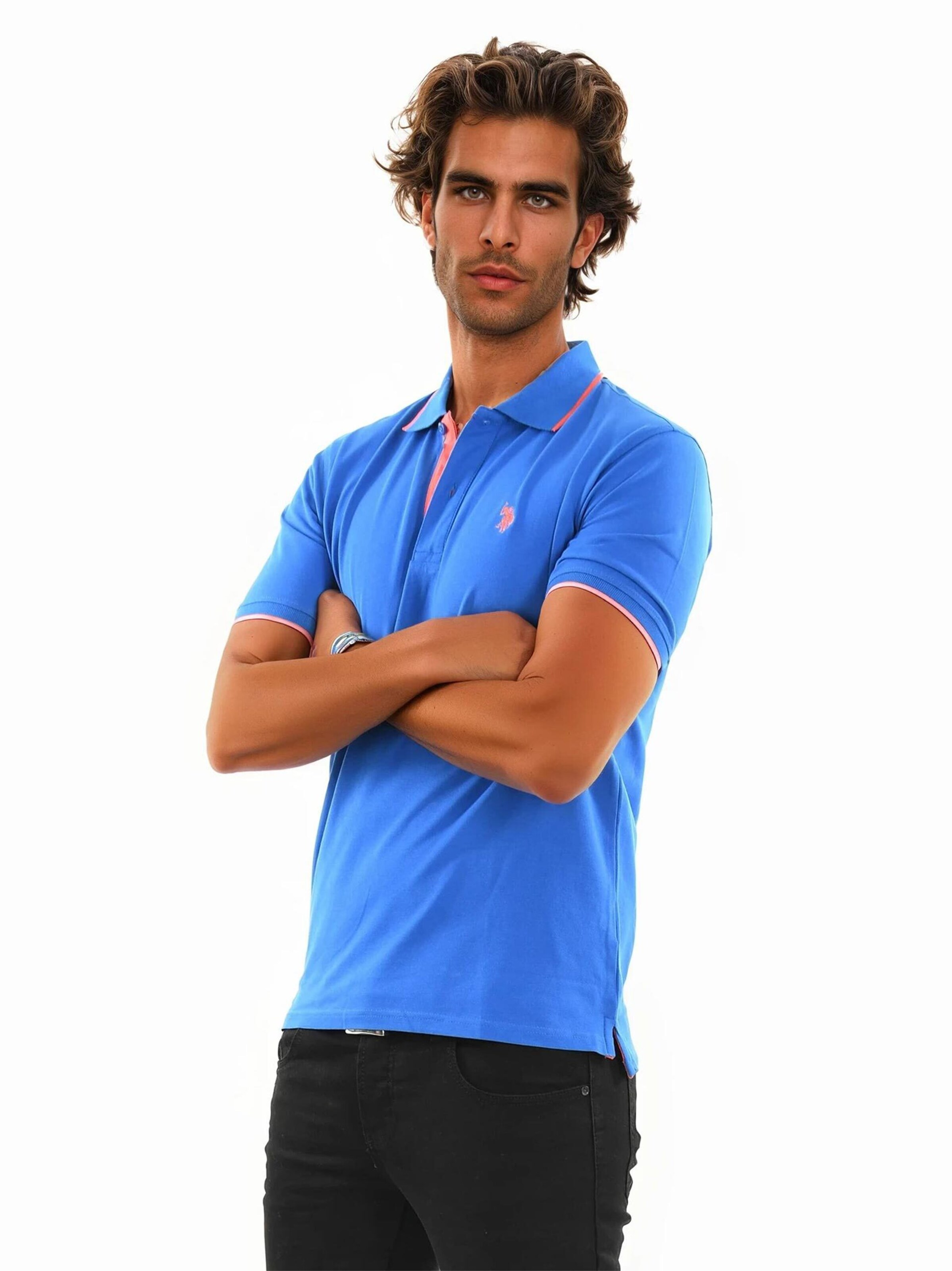 U.S. POLO ASSN. Poloshirt in Blau: Vorderseite