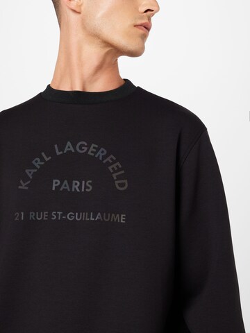 Bluză de molton de la Karl Lagerfeld pe negru