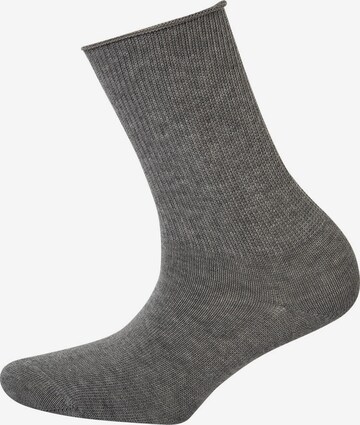 Hudson Socks in Grey: front
