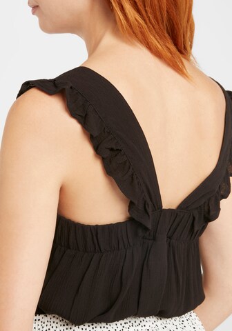 ICHI Top 'MARRAKECH' in Schwarz