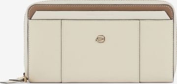 Porte-monnaies Piquadro en beige : devant