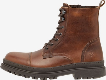 Bianco Lace-Up Boots 'GRANT' in Brown: front