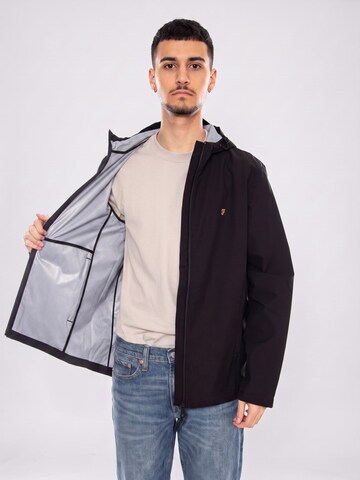FARAH Tussenjas 'Rhodes Hooded Jacket' in Zwart