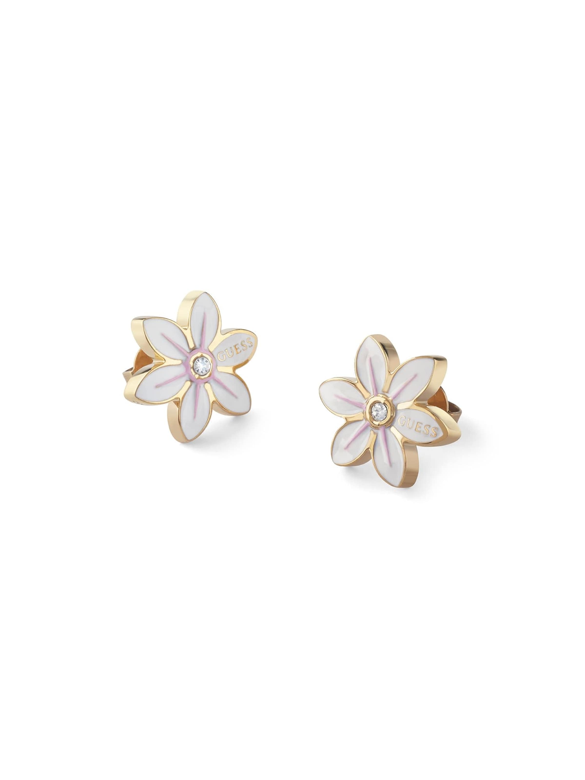 GUESS Earrings 'White Lotus' in Gold: front