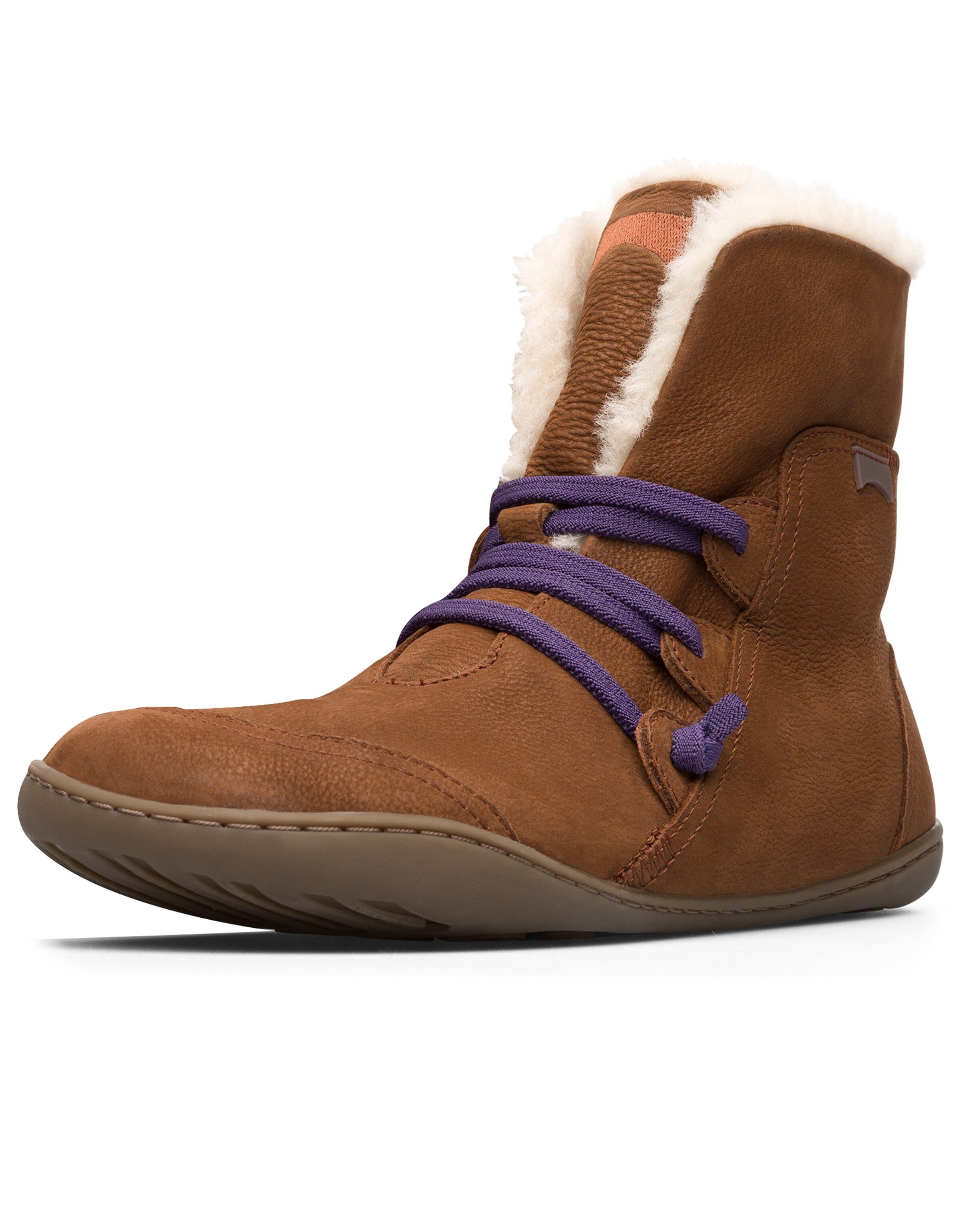 Stivaletto stringato di CAMPER in marrone: frontale