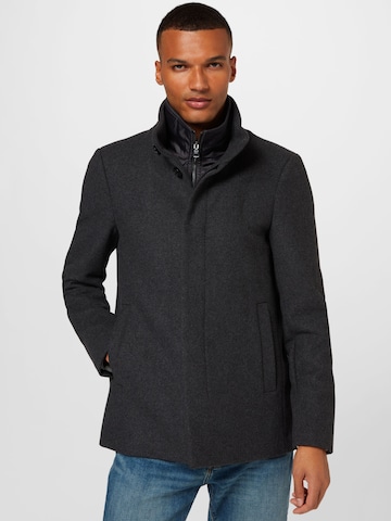 Matinique Regular fit Between-seasons coat 'Harvey' in Grey: front