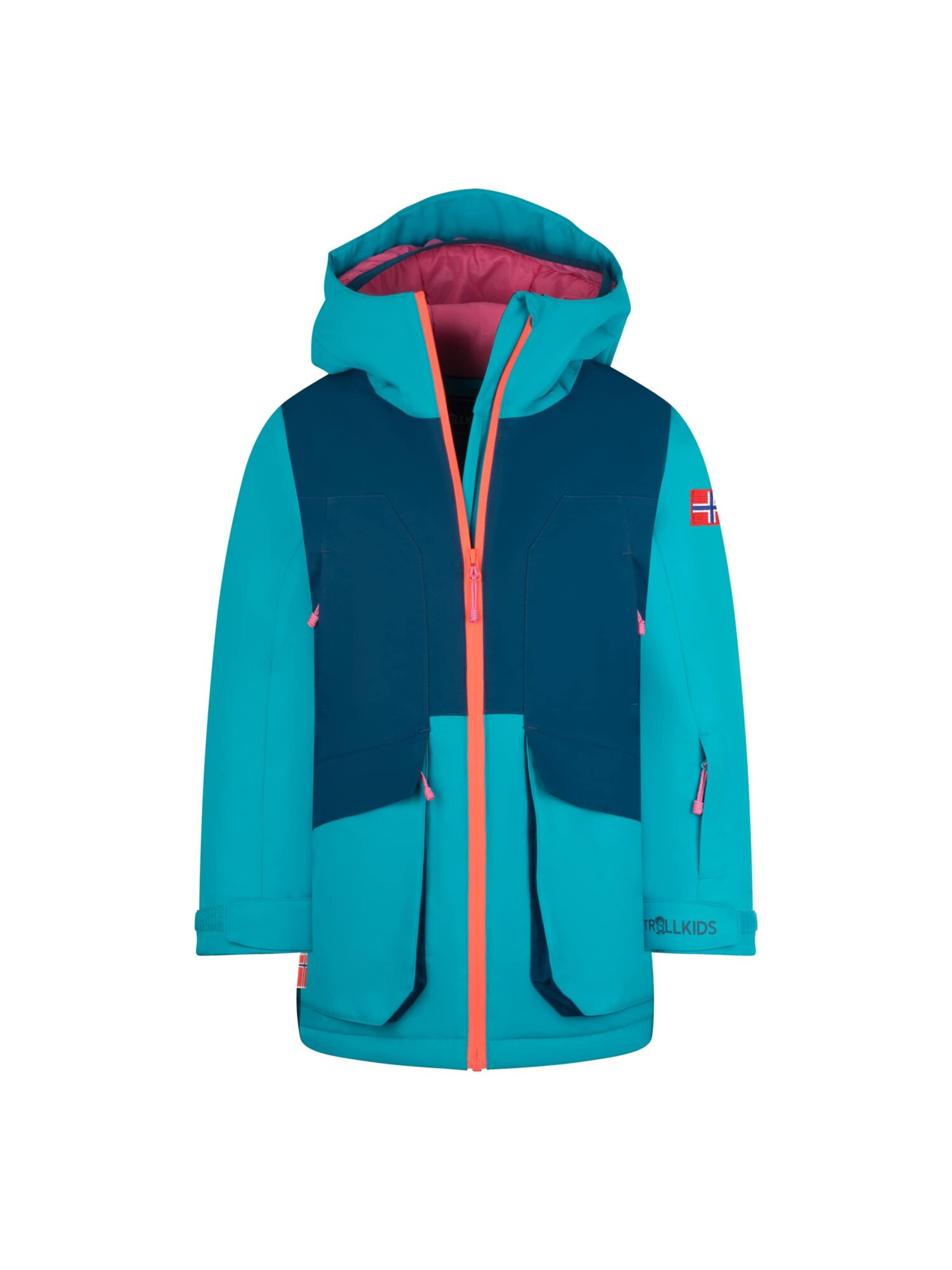 TROLLKIDS Winter Jacket in Blue: front