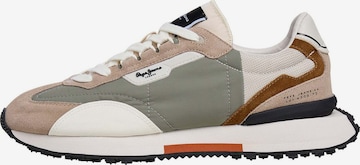 Sneaker bassa 'Archer Block' di Pepe Jeans in beige: frontale