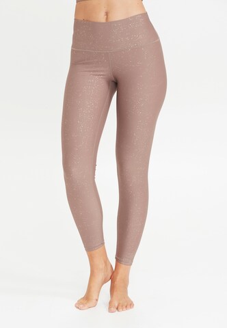 Athlecia Regular Tights 'Thinky' in Beige: Vorderseite