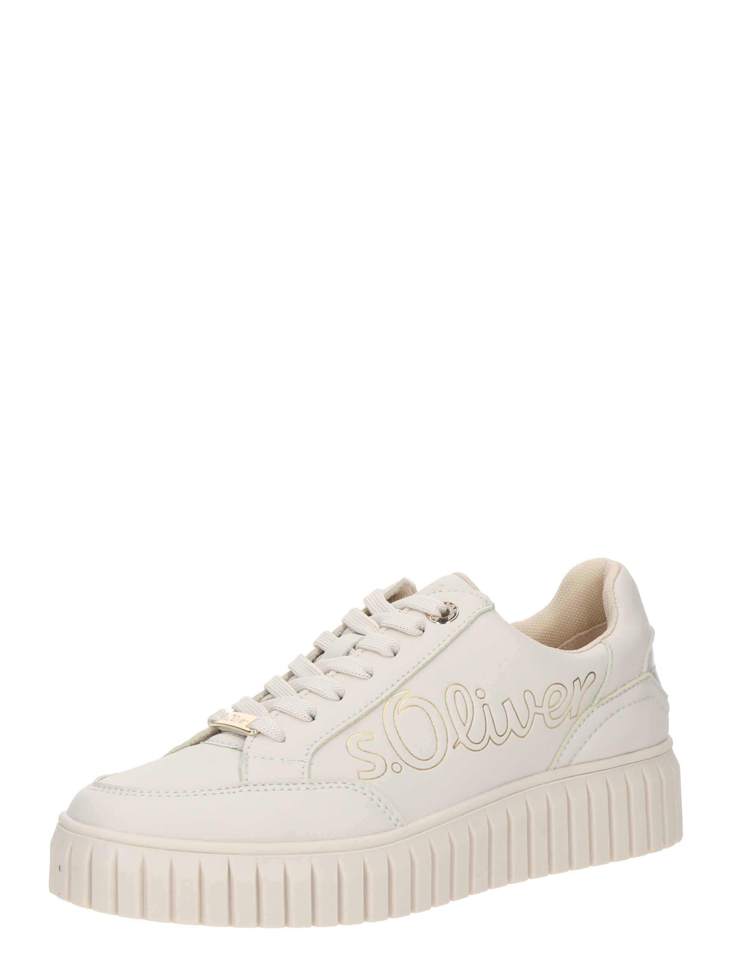 Baskets basses s.Oliver en beige : devant