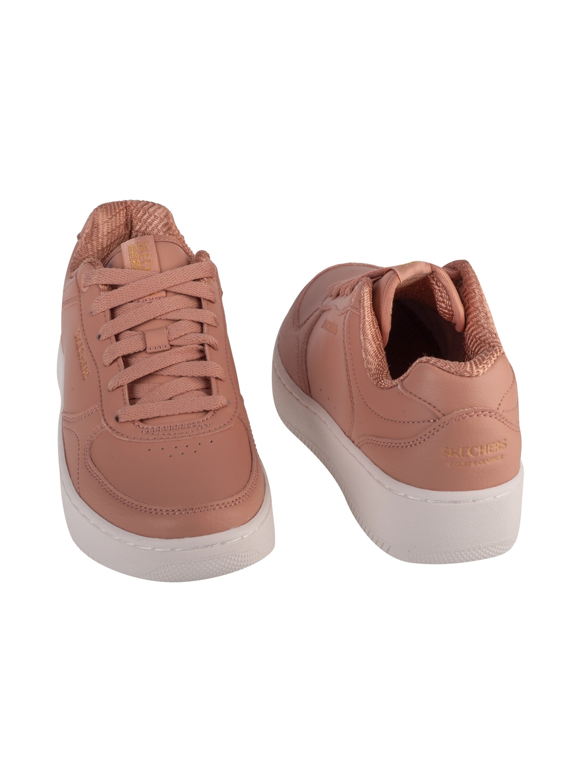 SKECHERS Platform trainers 'Sport Court 2.0 - Core Essential' in Beige