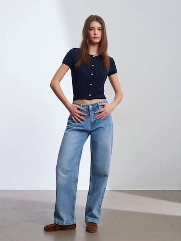 Cardigan 'Strickjacken' Dilvin en bleu