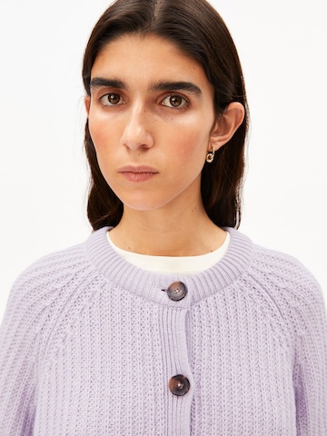 ARMEDANGELS Gebreid vest in Lila