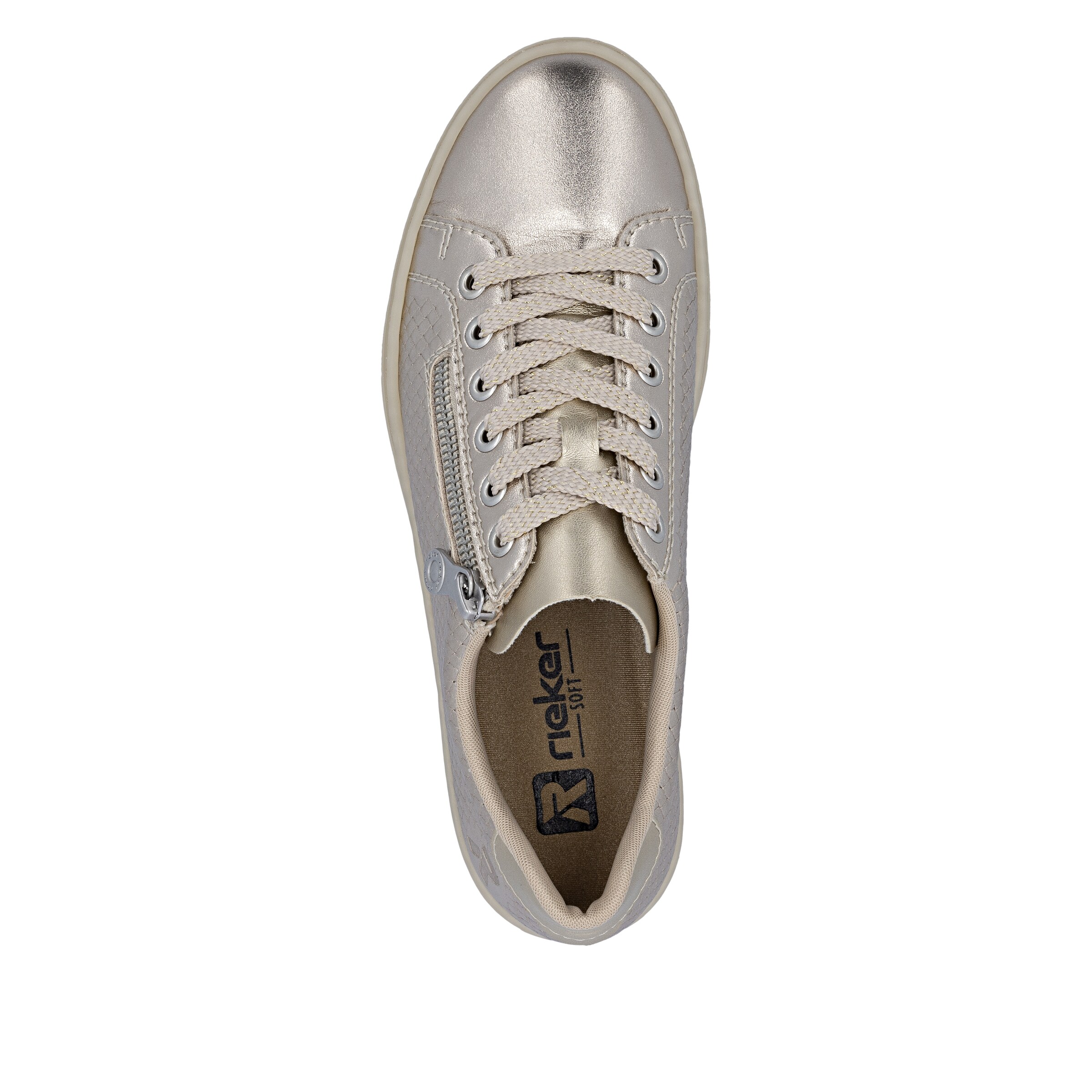 Baskets basses Rieker en argent