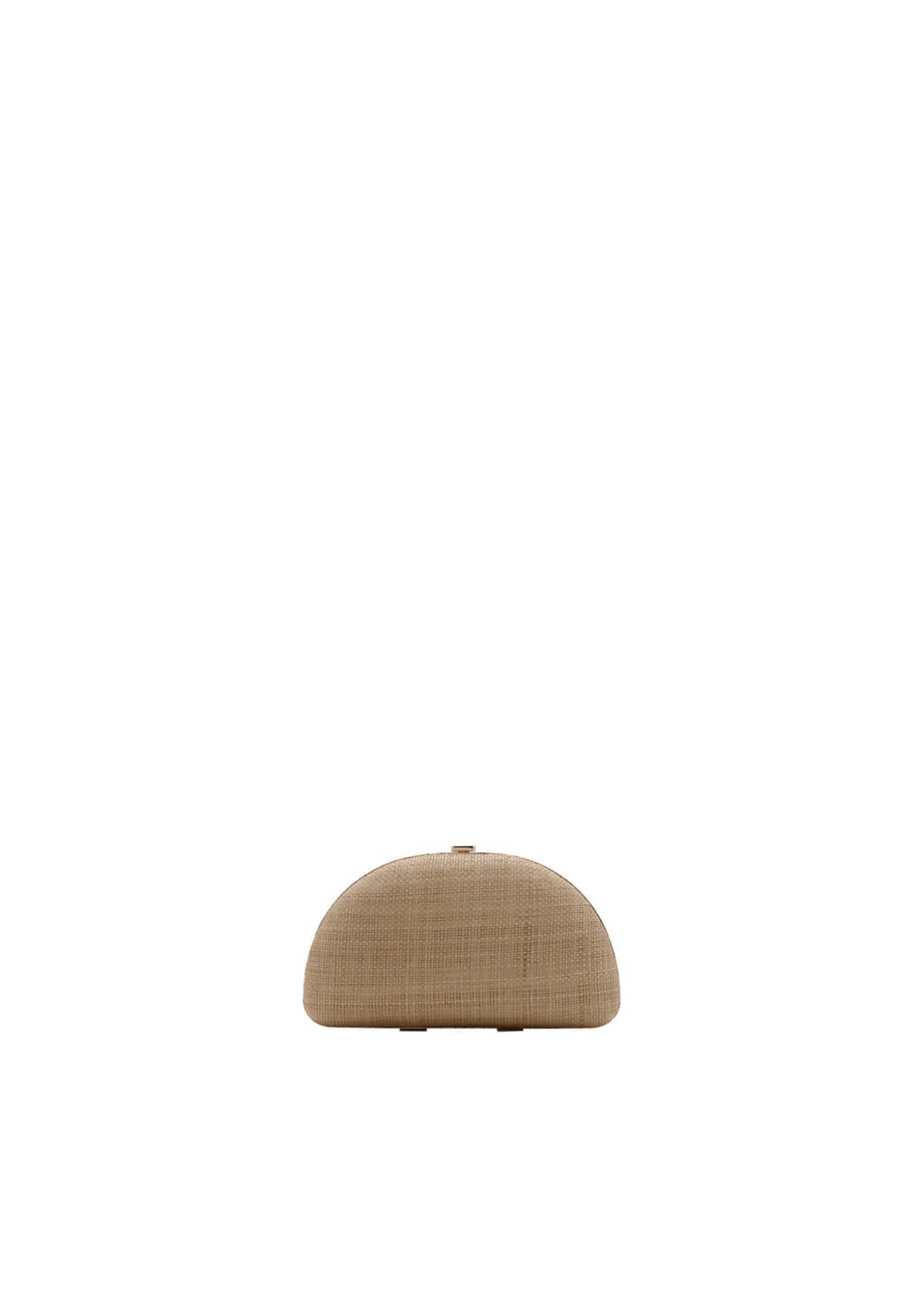 MANGO Clutch 'Monir' in Beige