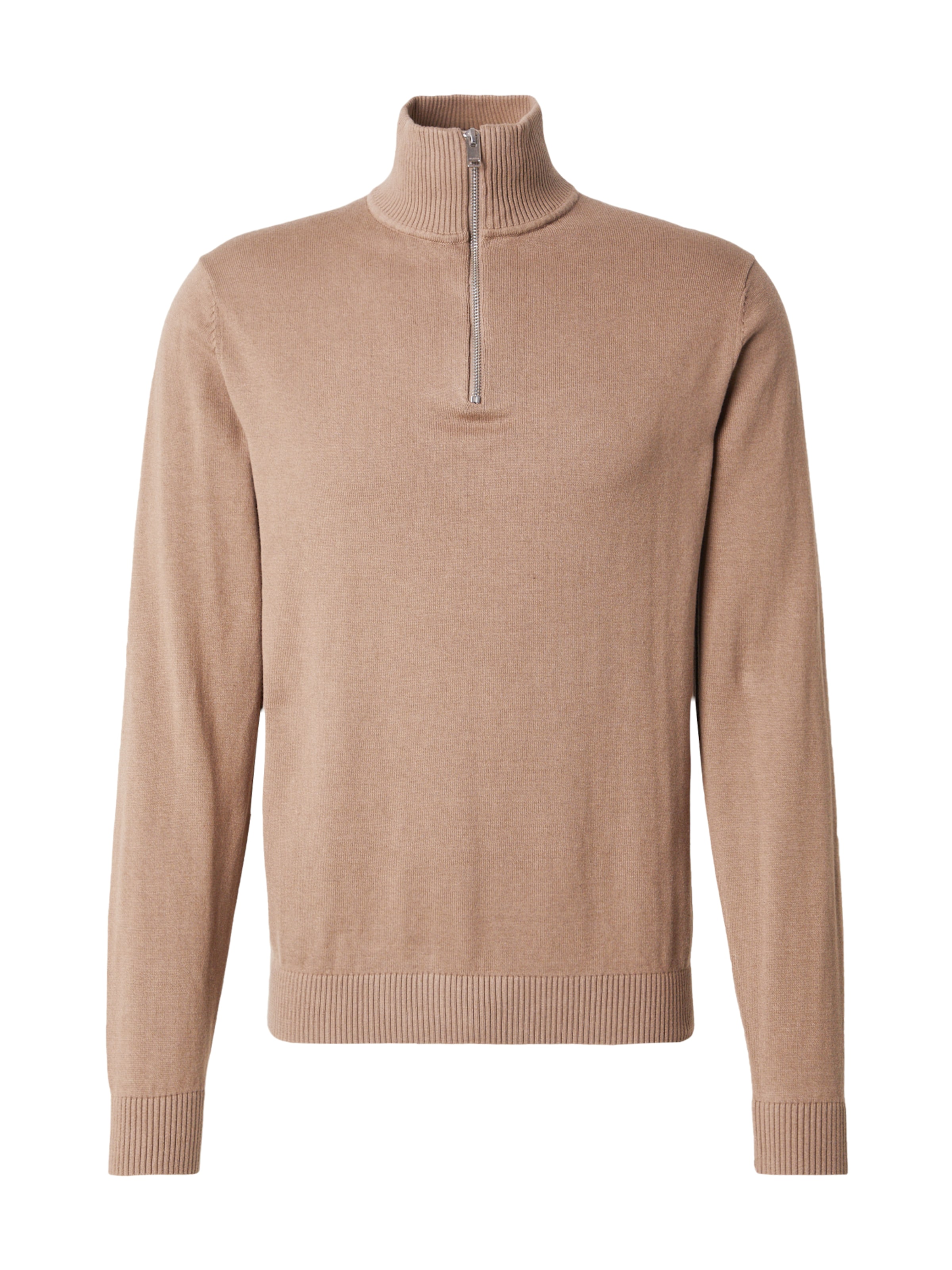 Pull-over 'SLHBERG' SELECTED en beige : devant