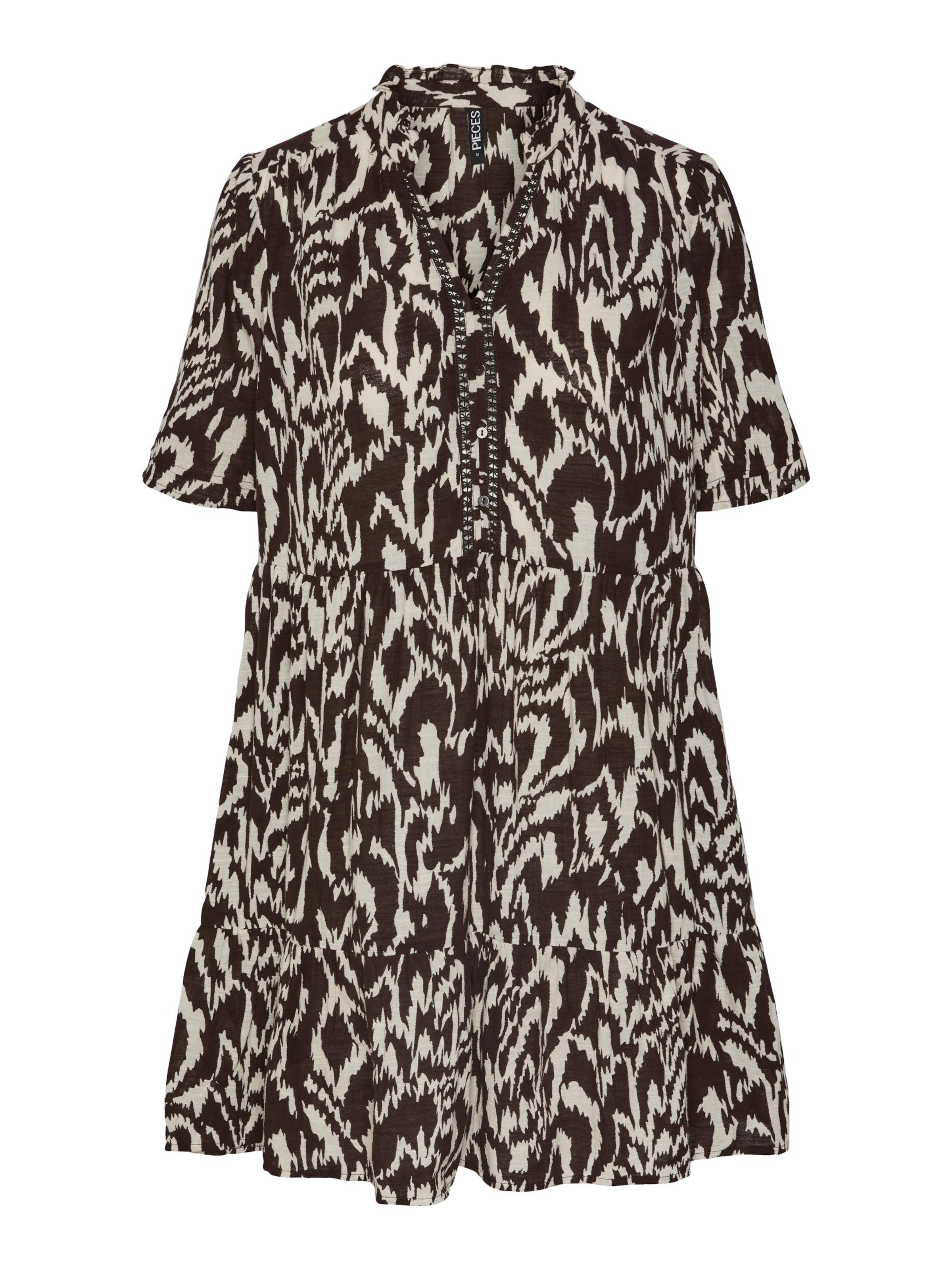 Robe d’été 'JEANITA' PIECES en marron : devant