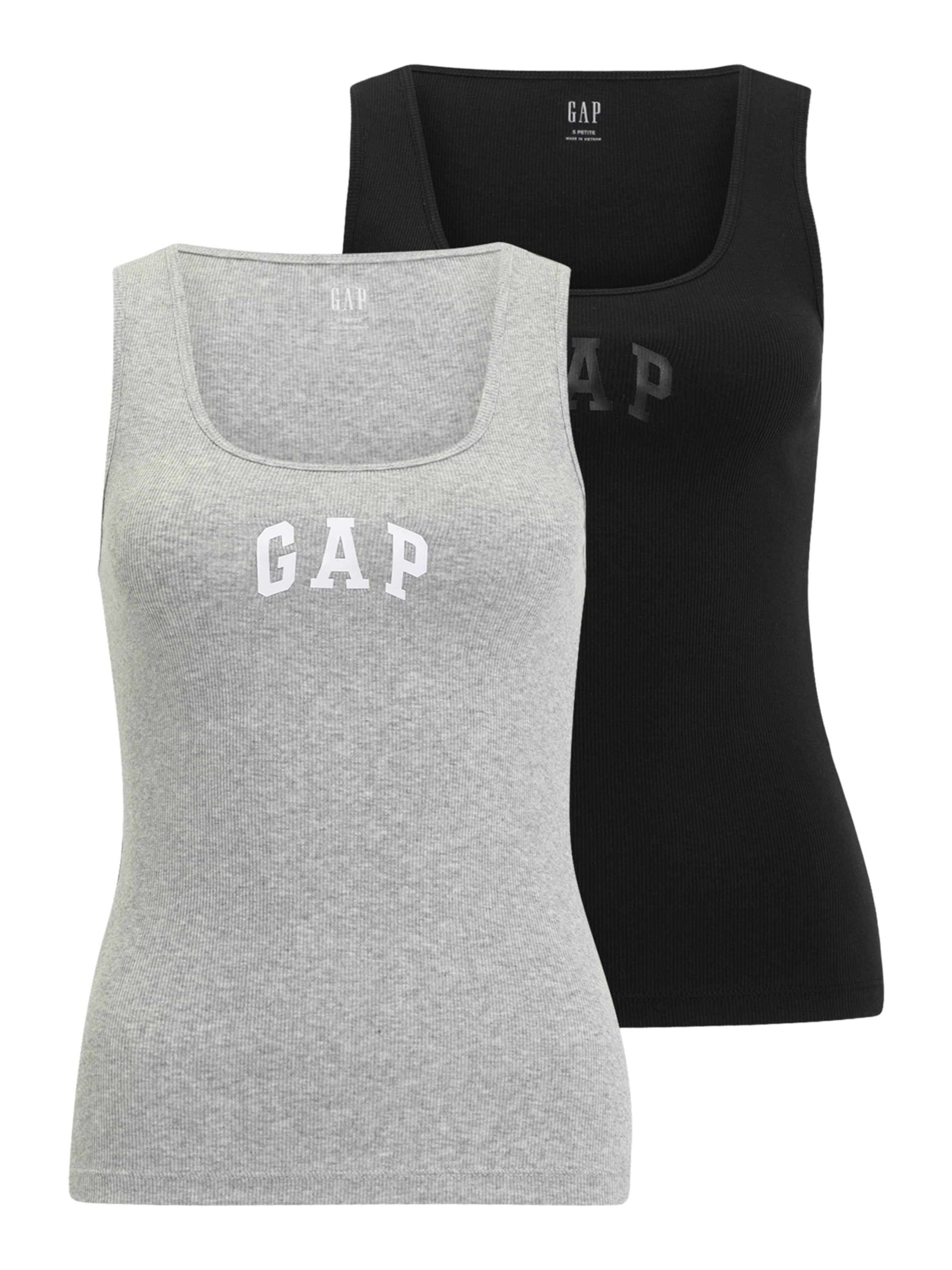 Gap Petite Haut en gris / gris clair / noir, Vue avec produit