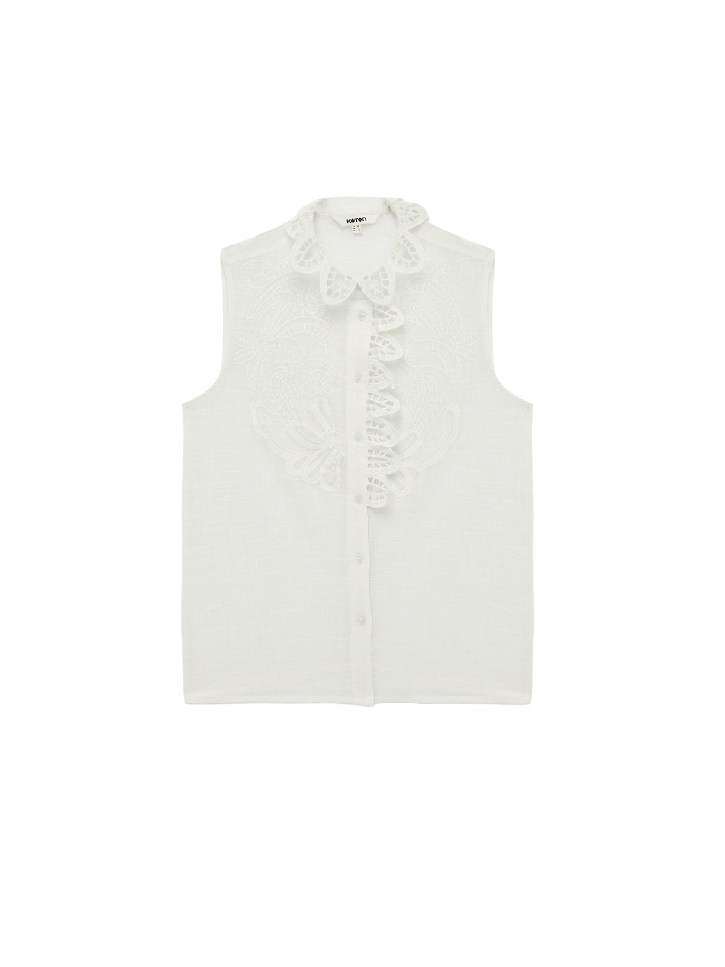 Koton Blouse in XXS in de kleur Offwhite, Productweergave