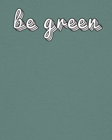 Maglietta 'Be green' di Watapparel in verde