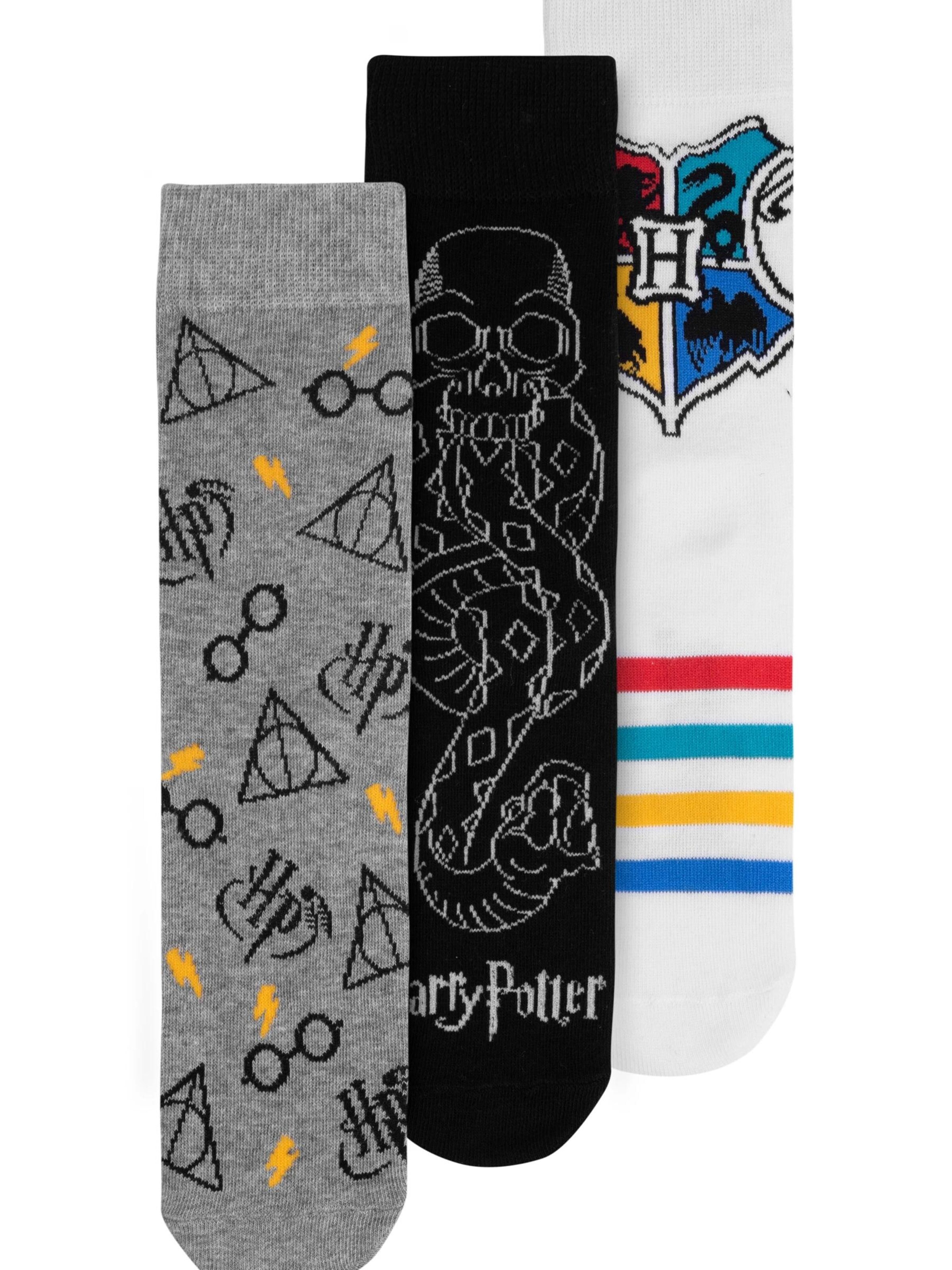 Harry Potter Socks 'Hogwarts' in Mixed colors: front