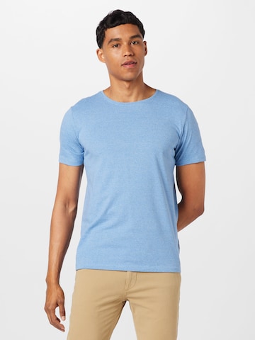 T-Shirt Lindbergh en bleu : devant