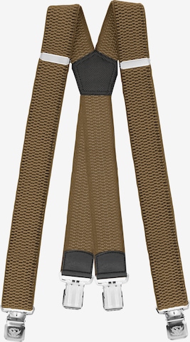 Fabio Farini Hosenträger 'X Form' in Beige: Vorderseite