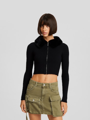 Cardigan Bershka en noir : devant