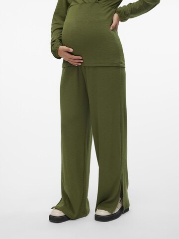 Wide Leg Pantalon MAMALICIOUS en vert