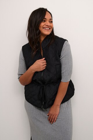 KAFFE CURVE Vest i sort: forside