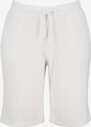 Pantalon Ulla Popken en blanc : devant