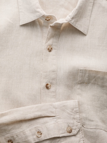 Regular fit Camicia 'Curator' di Seasalt Cornwall in beige