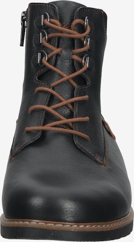 WALDLÄUFER Lace-Up Ankle Boots in Black